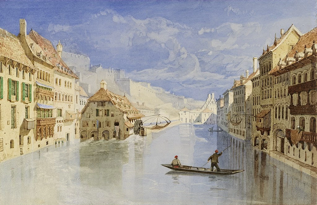 La Cittadella sopra Namur, Belgio, dal fiume Sambre - National Gallery of Ireland, Dublino